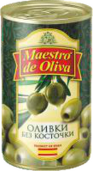 Оливки без кісточки "Maestro de Oliva", 280г з/б